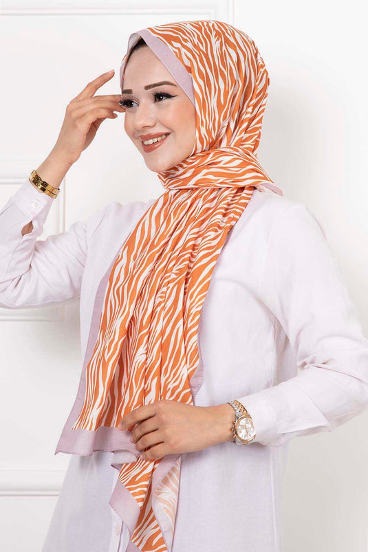 Zebra Patterned Hijab Shawl Tile