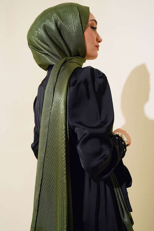 نمط متعرج ميليسا شال الكاكي