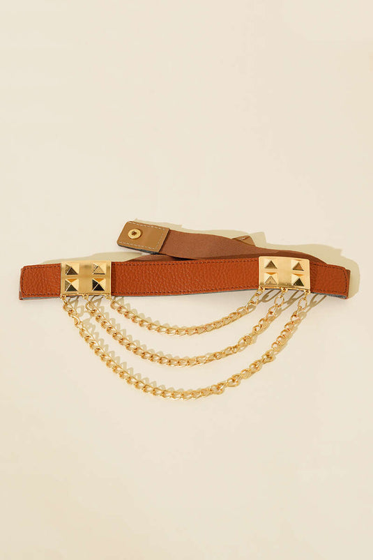 Chain Belt Tan