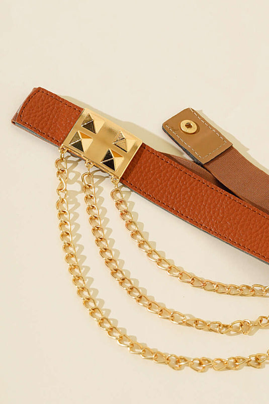 Chain Belt Tan