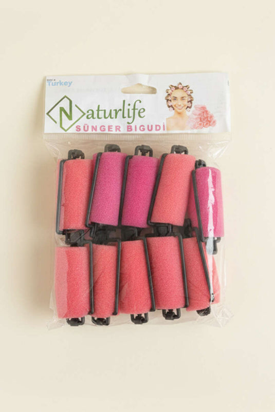 10'lu Süngerli Bigudi Fuşya