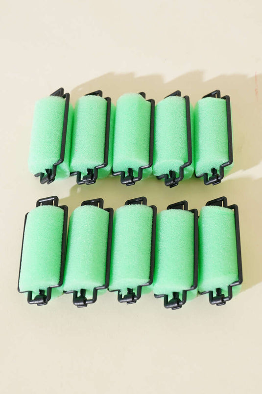 10'lu Süngerli Bigudi Yeşil