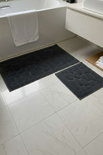 Ensemble de 2 pièces pour WC en coton anthracite