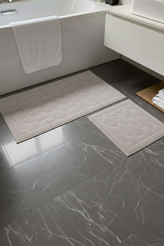 2-delige katoenen toiletset beige