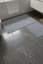 Ensemble de 2 pièces de housses de toilette en coton gris