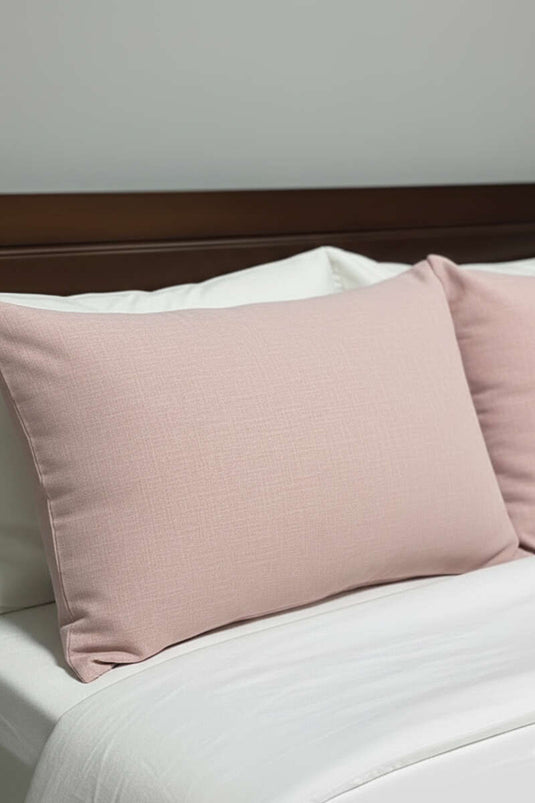 2'li Polycotton Yastık Kılıfı Pembe