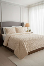 Ensemble De Couette Double Ruby 3 Pièces Cappuccino