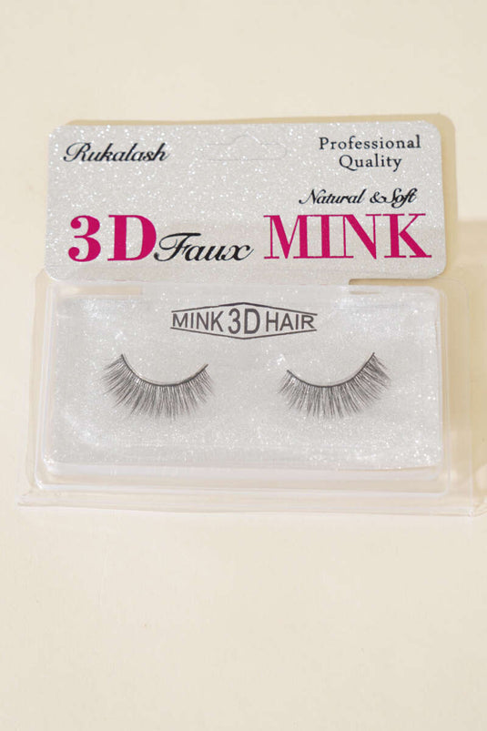 3D Effect Natural False Eyelashes No:4 Black