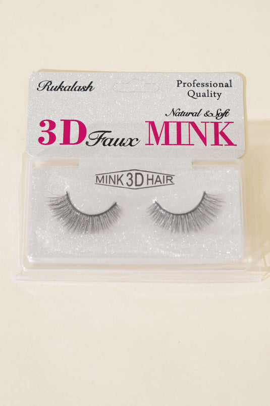 Faux cils naturels effet 3D n° 5 Noir