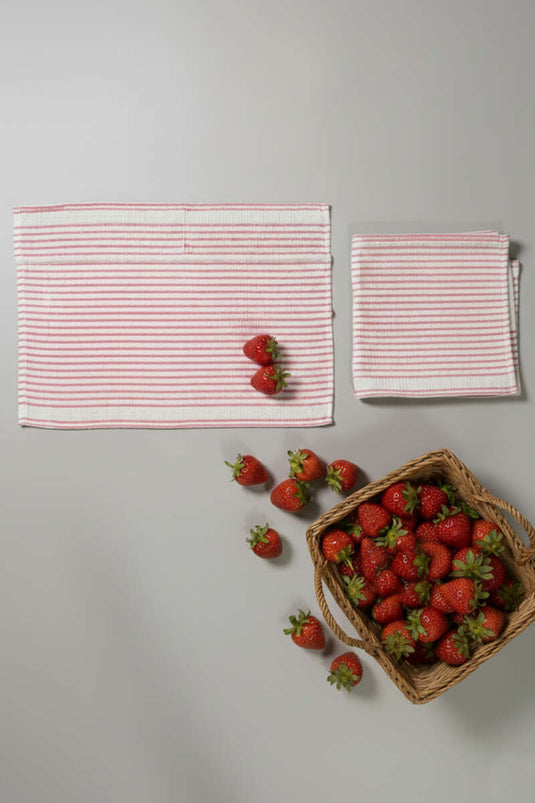 Tapis d'alimentation 3 pièces, fuchsia