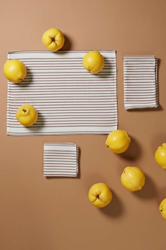 Ensemble de 3 tapis de service à café