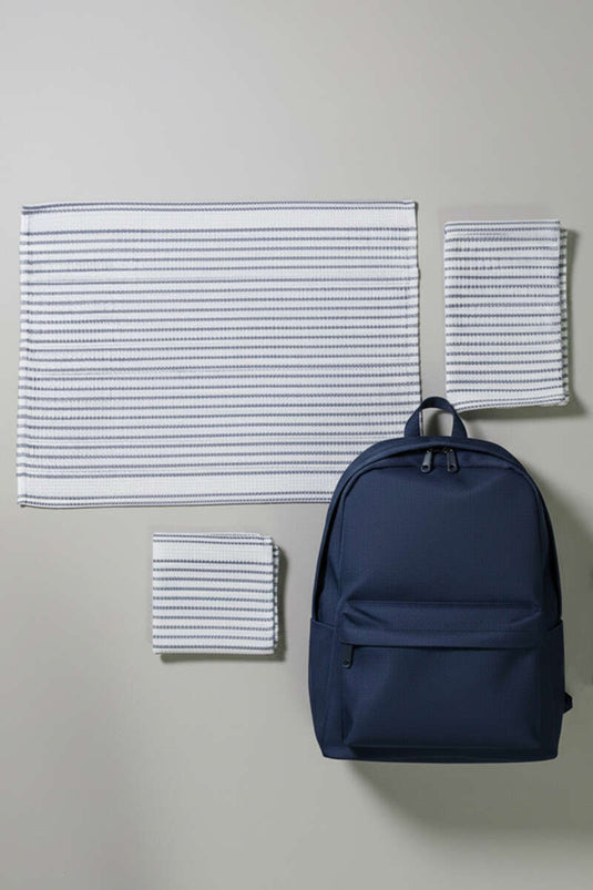 Tapis d'allaitement 3 pièces, bleu marine