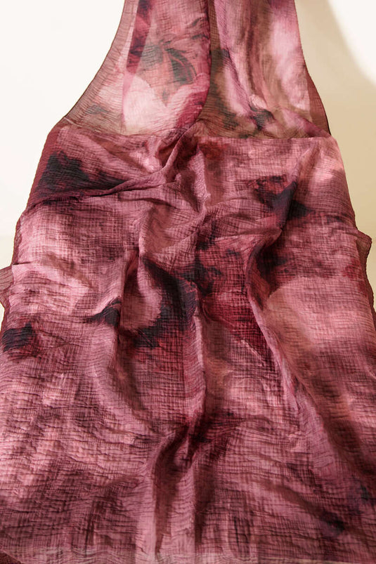 3'lü Ebruli Desen Müslin Şal Seti Asorti