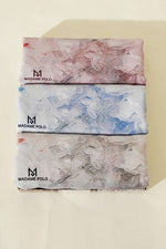 Ensemble De 3 Foulards Fleuri À Rayures Fines