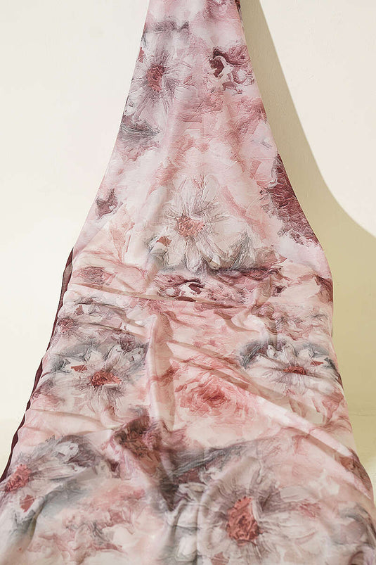 Ensemble De 3 Foulards Fleuri À Rayures Fines