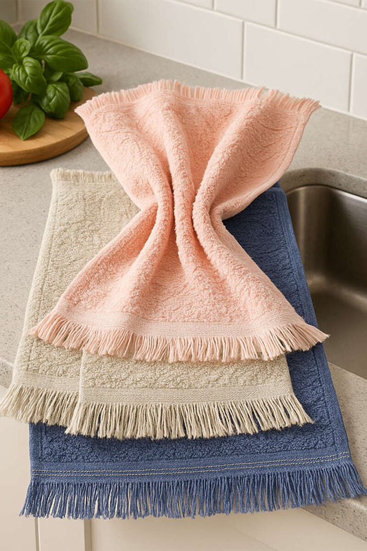 Set of 3 Kitchen Towels Assorted 1