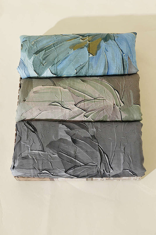 Ensemble De 3 Foulards En Bambou À Motif Nilüfer