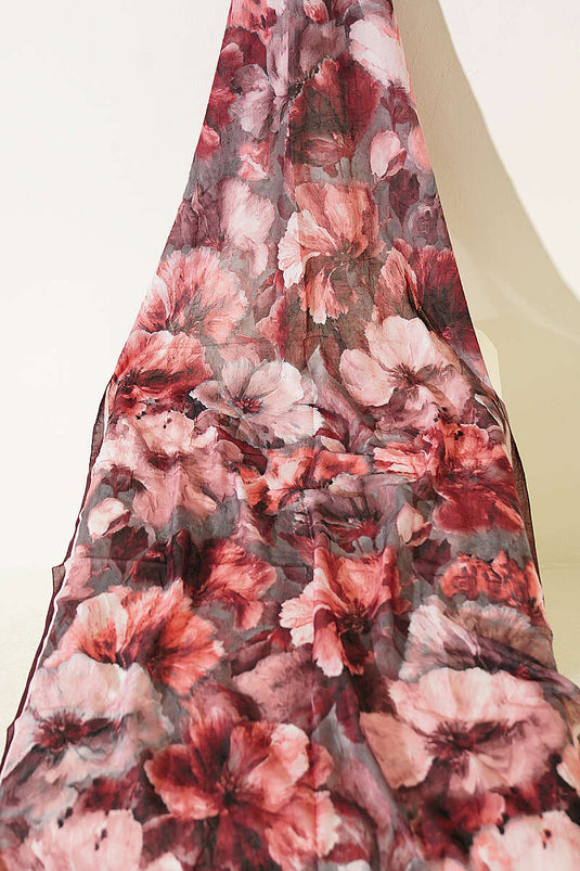 Ensemble De 3 Foulards En Bambou Avec Motifs Floraux Et Rayures