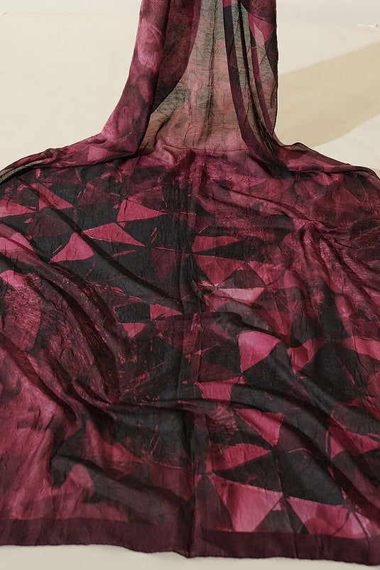 3-Piece Triangle Pattern Bamboo Crinkle Scarf Set Assorted