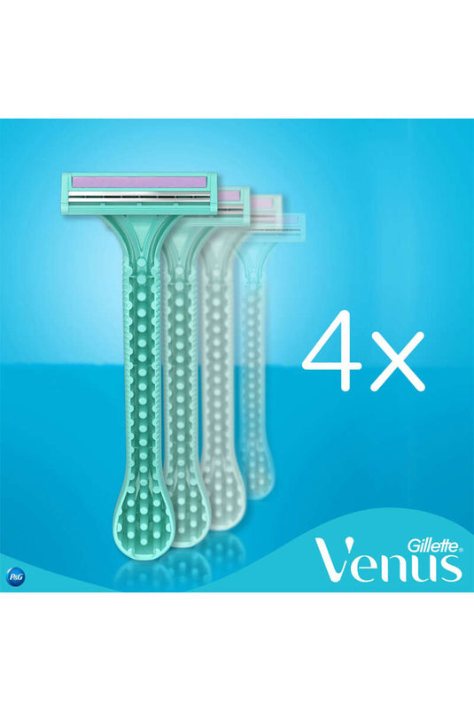 Lot De 4 Rasoirs Gillette Simly Venus À 2 Lames