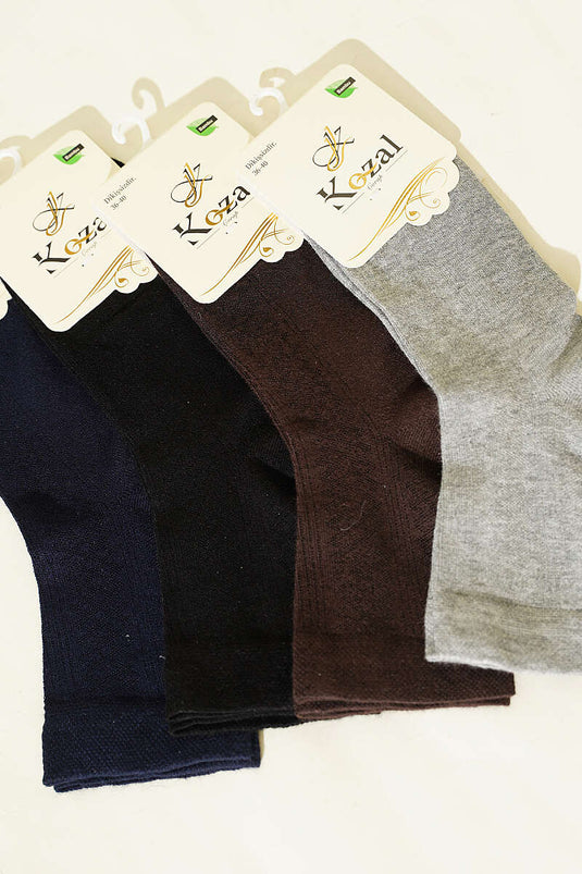 Lot de 4 chaussettes courtes en bambou pour femme, assortiment 7