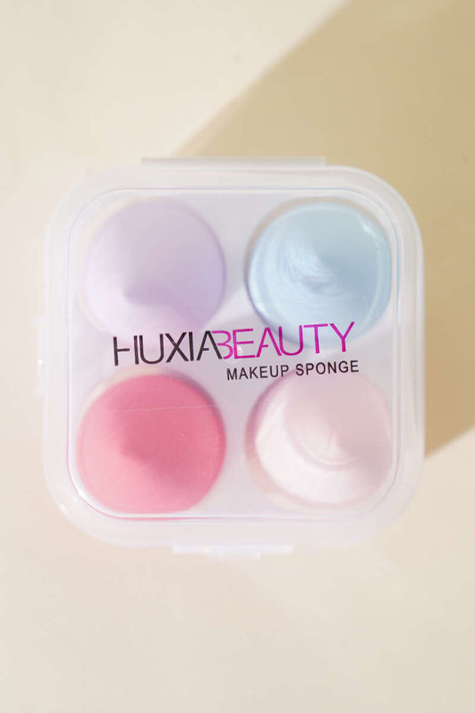 Assortiment de 4 éponges à maquillage en forme d'œuf (boîte 1)