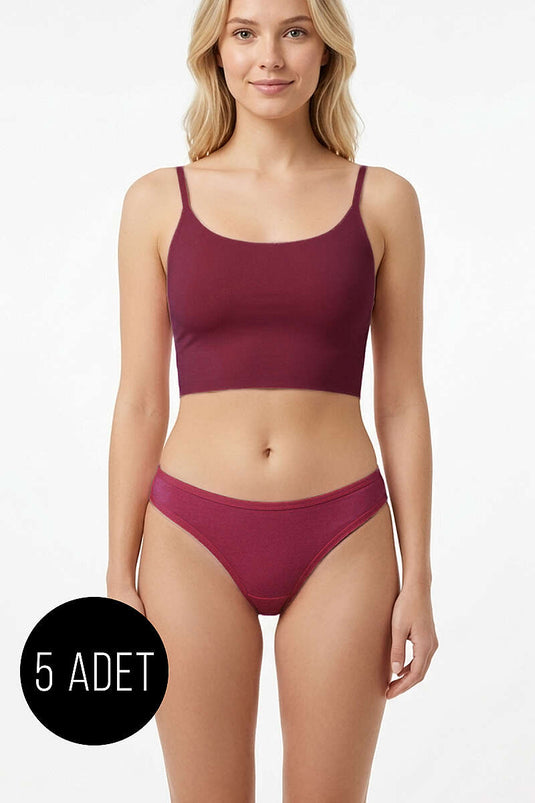 5'li Bikini Külot - Renkli 2