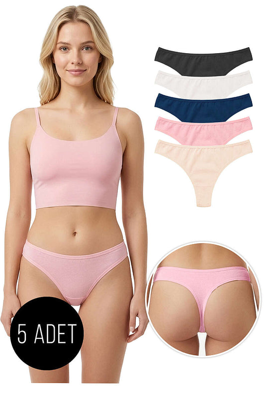 5'li Bikini Külot - Renkli 3