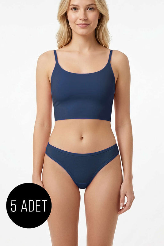 5'li Bikini Külot - Renkli 3