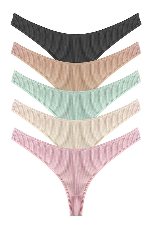 5'li Fitilli Bikini Külot - Renkli 1