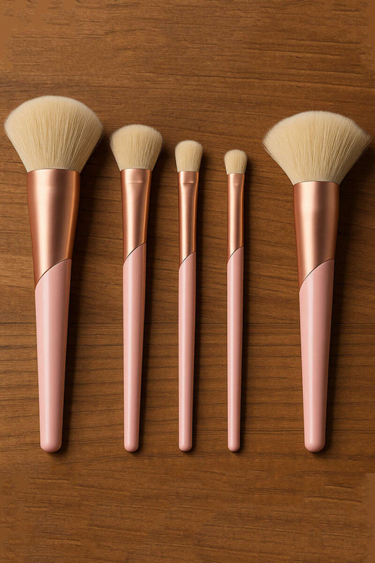 طقم فرش مكياج مكون من 5 قطع (بودرة)