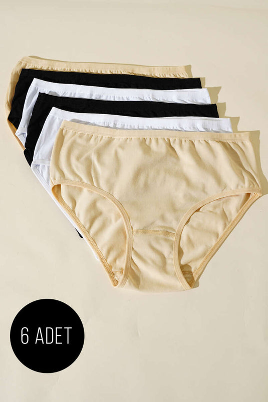 Assortiment de 6 culottes basiques pour femmes 1