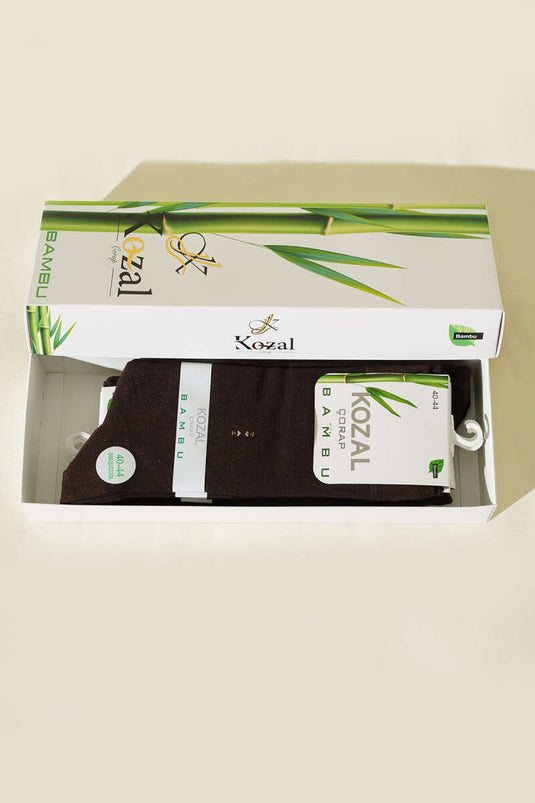 6-Pack Men's Bamboo Ankle Socks Coffee