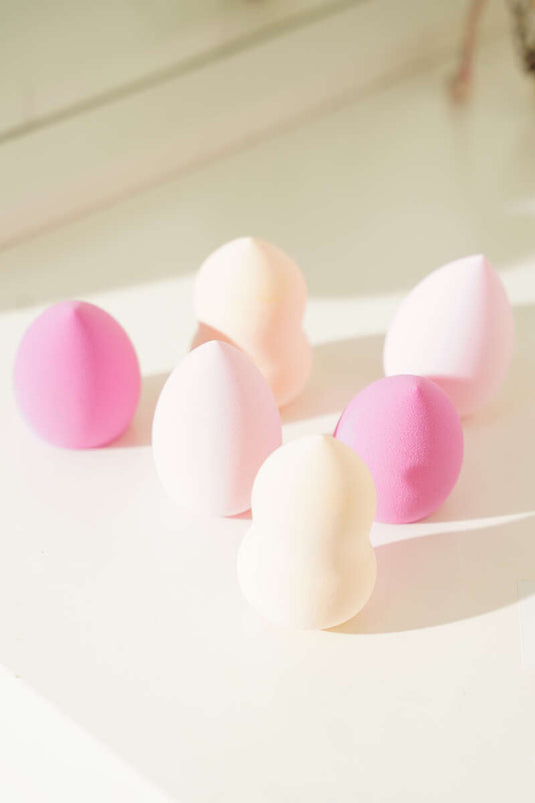 6'li Makyaj Süngeri Asorti