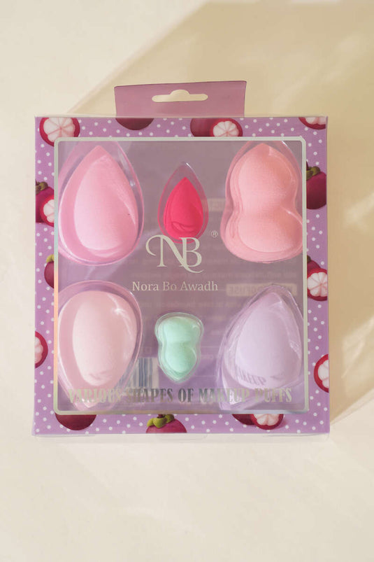 Assortiment de 6 éponges à maquillage en forme d'œuf 1