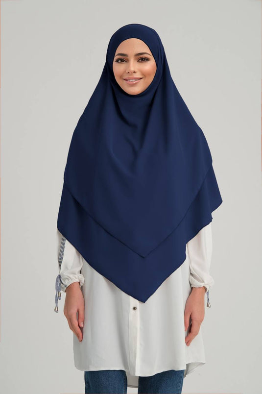 3-laags Khimar-chiffon