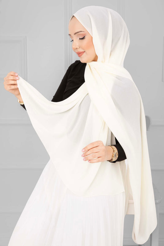 Aerobin Jazz Shawl Light Cream