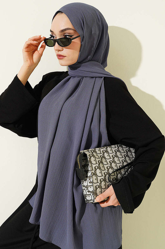 Foulard Écorce d'Arbre Gris Ardoise
