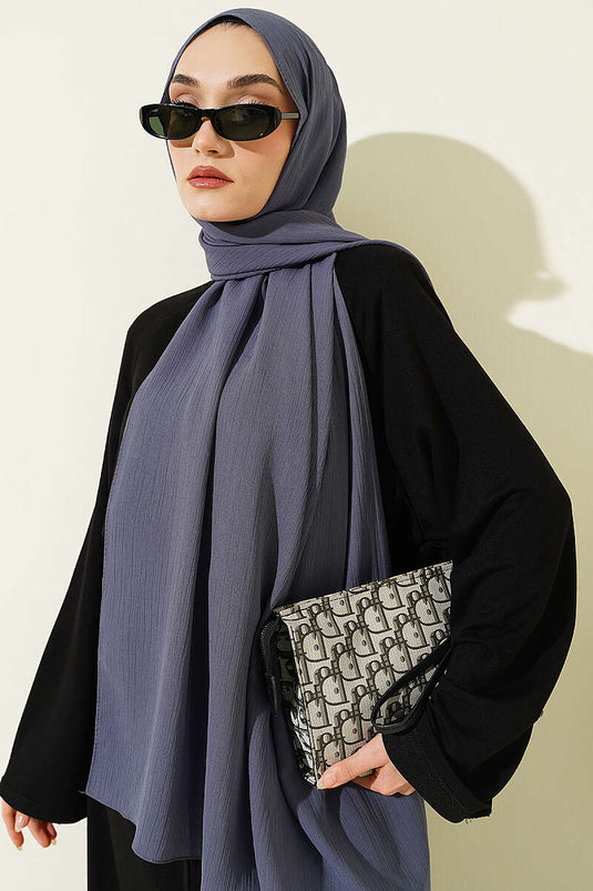 Foulard Écorce d'Arbre Gris Ardoise