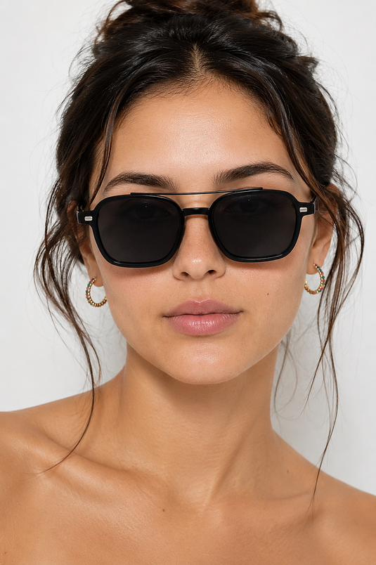 Ahenk Square Women’s Sunglasses Black