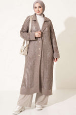 Gilet En Maille Orné De Boutons En Vison