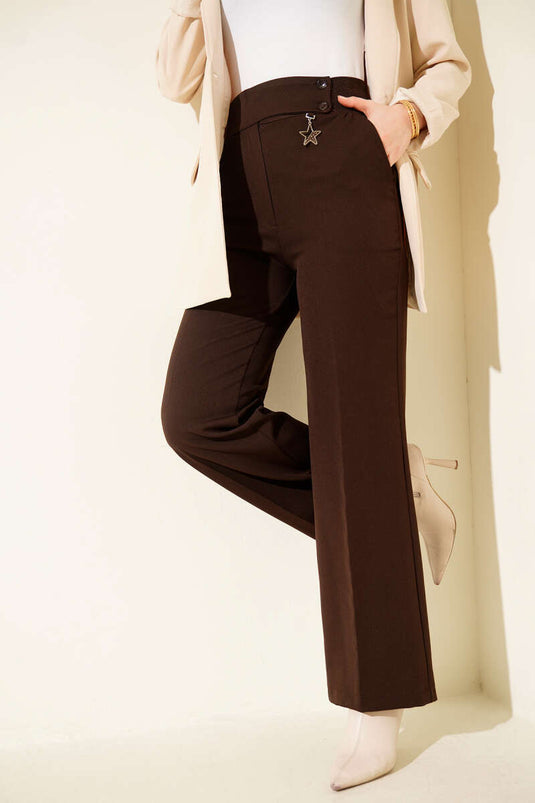 Pants with Accessories Brown