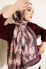 Foulard Akvarel à motif bambou Latte