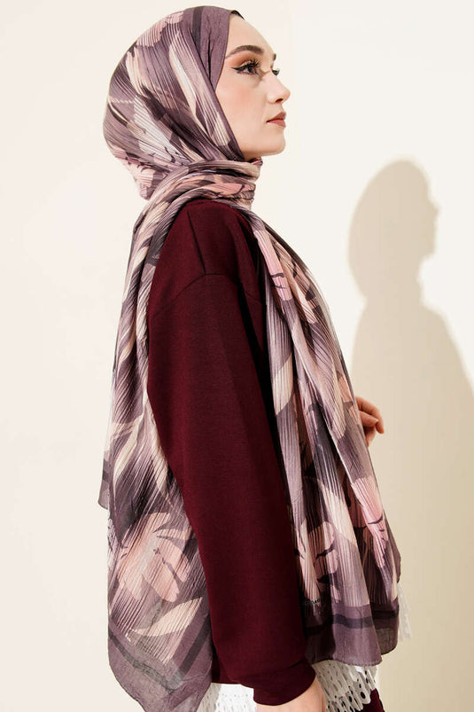 Foulard Akvarel à motif bambou Latte