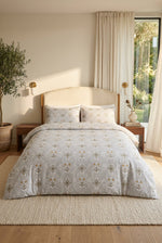 Ensemble De Linge De Lit Double Alessa Gris Fumé
