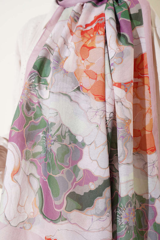 Alice Pattern Lina Shawl Powder