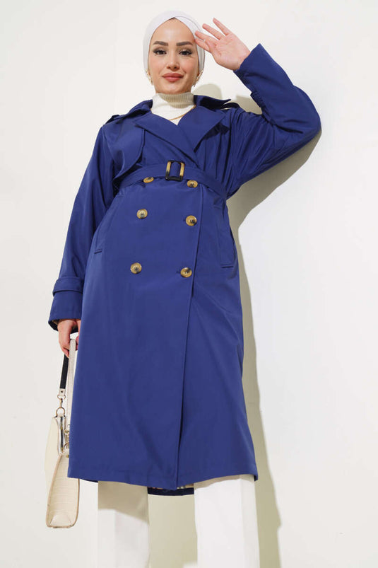 Six-Button Belted Trench Coat Parliament