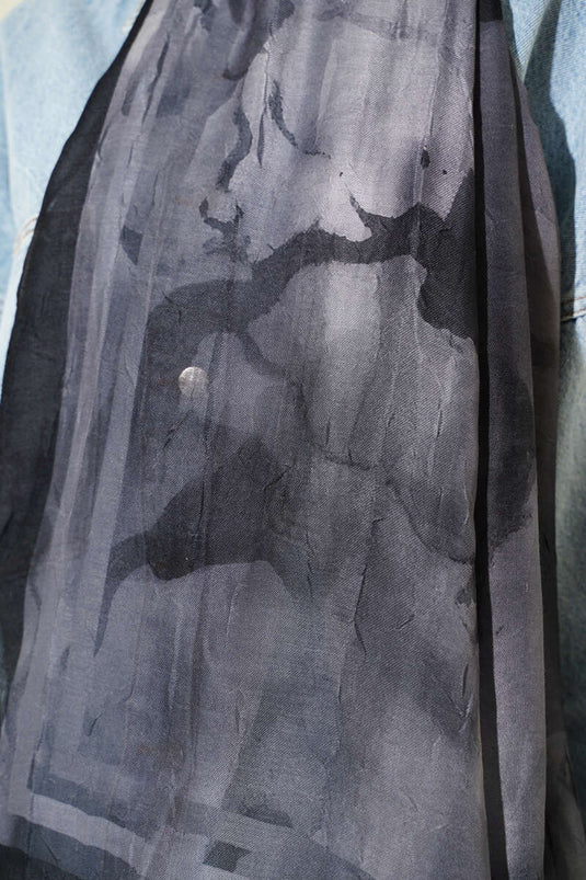 Amber Series Striped Transition Shawl Anthracite