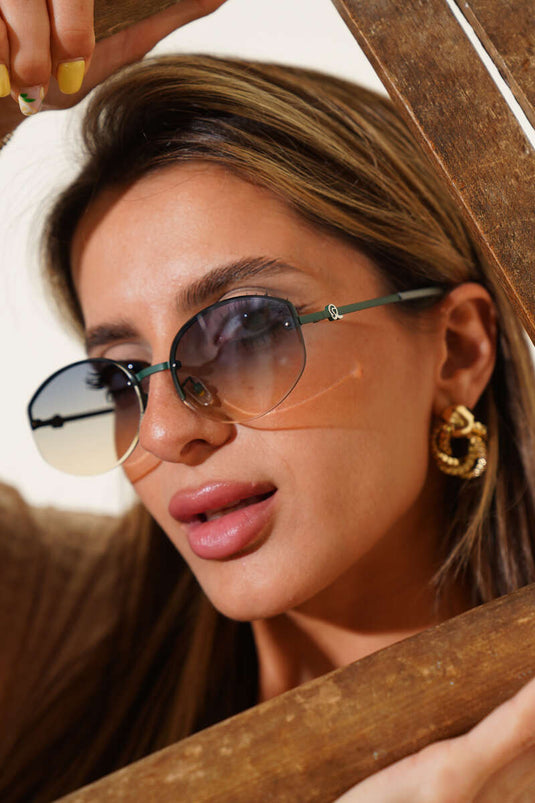 نظارات من سلسلة أمينتس، لون أخضر