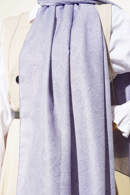 Châle lilas à motif ethnique Anatolia